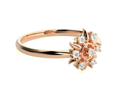 Women ring 3D print model 63