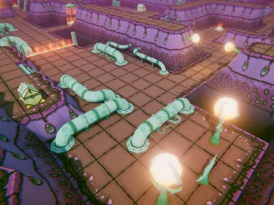 EnviroKit - THE ALIEN-SHIP - Lowpoly 3D model Low-poly 3D model