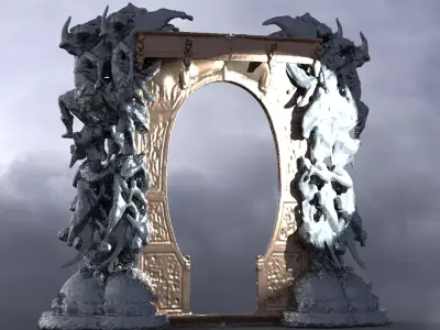 Dantes Inferno Archway 6 3D model