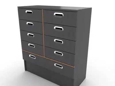 commode 13 Low-poly 3D model