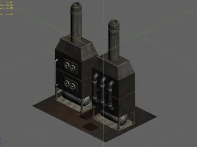 Future World - Industrial Area 06 3D model