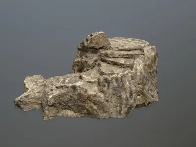 Ladder rock Low-poly 3D model purchase