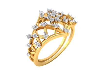  Women Ring Render 3dm STL MTL SLC JCD OBJ FBX Details 3D print model order