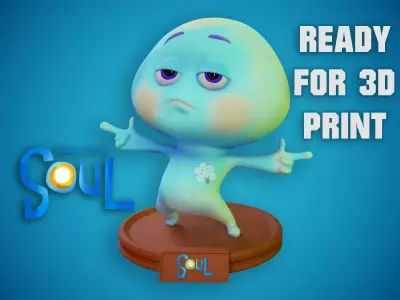 22  Soul Disney Pixar  3D print model - Fan Art 3D print model