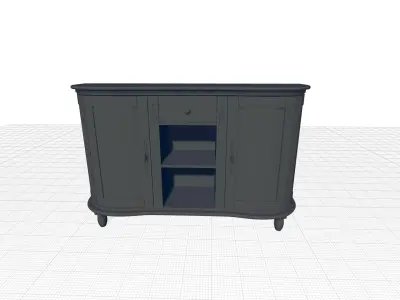 Fitu Drawer Buffet Table 3D model