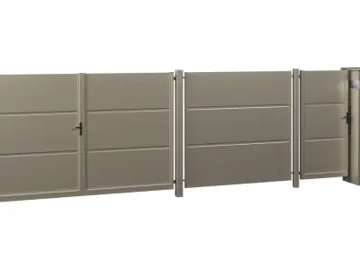 Collection of Gate Window and Door 3D model