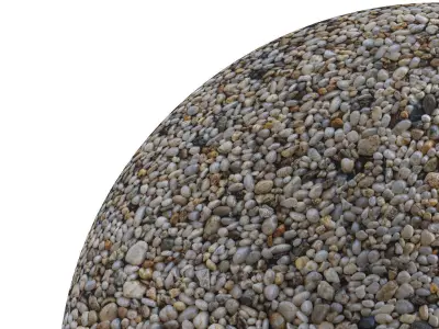 Seamless pebble material 7k Texture
