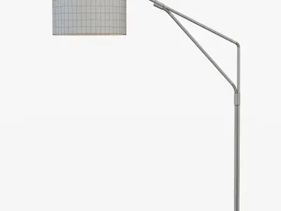 Mid-Century Overarching Floor Lamp 3D model