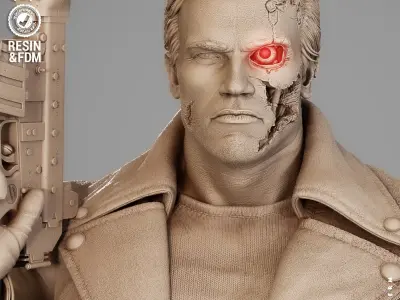 Wicked Movies Terminator Sculpture 3D print model