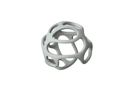 SciFi Cube Object No 33214 Low Poly Shape Texture