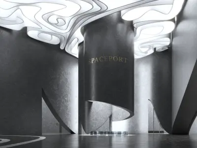 Concept hall inteiror 01 3D model