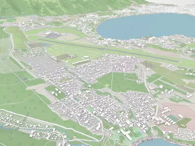 Cityscape Gelendzhik Russia 3D model