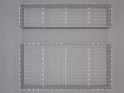 Metall gabion mesh 3D model