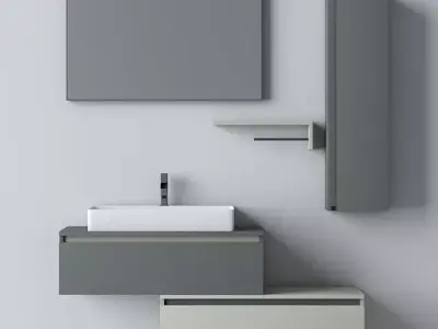 Baco Bathroom Furniture Set 3D model