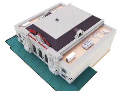 Denver Union Station Railway Station Building 3D model