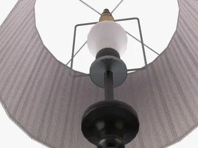 Floor Lamp Low-poly 3D model 13