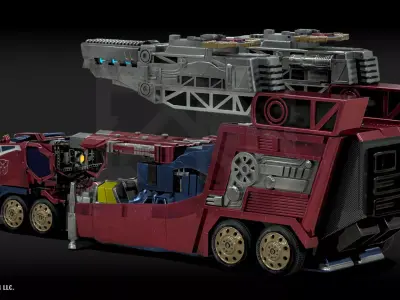 Transformers Cybertron Optimus Prime Vehicle Form 3D model