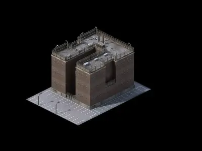 Different dimension - building 01 3D model