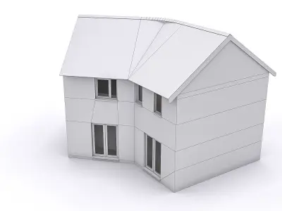 Townhouse 06 Low-poly 3D model purchase