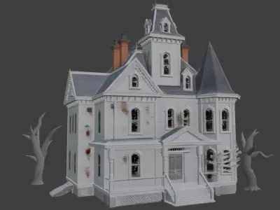 Haunted House 3d Model 3D model