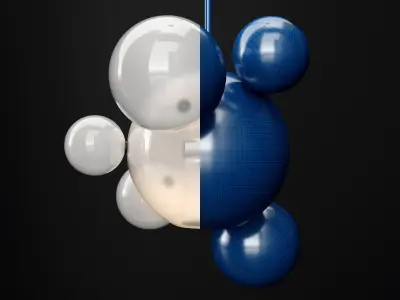 Giopato and Coombes BOLLE 6 bubble Frostblack 3D model