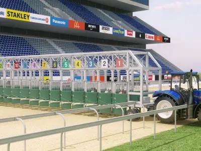  Realistic Horse Track Detailed Scane 