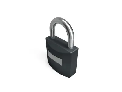 Free Padlock Free low-poly 3D model