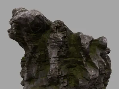 Rock Low-poly 3D model