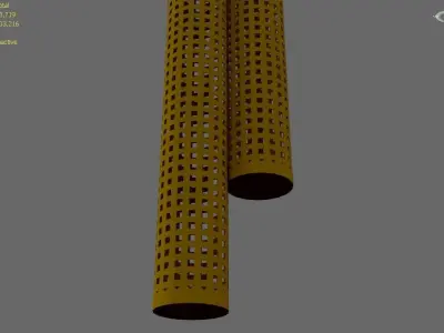 a corner chandelier 3D model