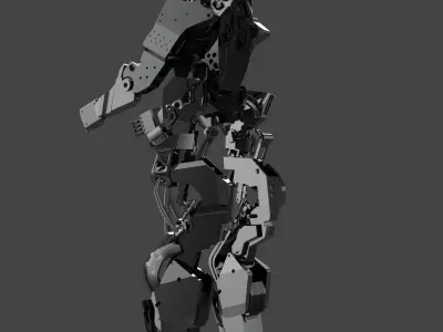 robotic mech  jupiter scifi  3D model