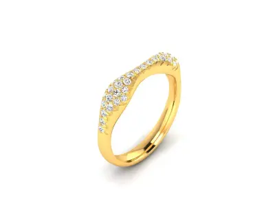 Women light weight ring 3dm stl fbx obj render details 3D print model
