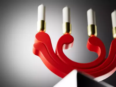 Christmas candle holder 3D model purchase