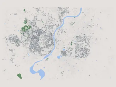 Ahmedabad City India 3D model