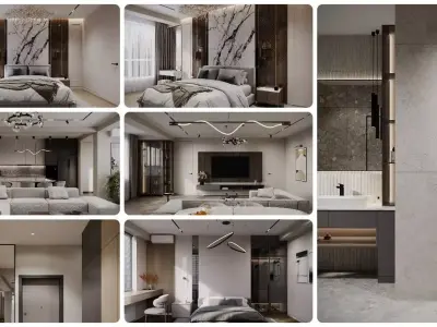 Modern interior  3D model