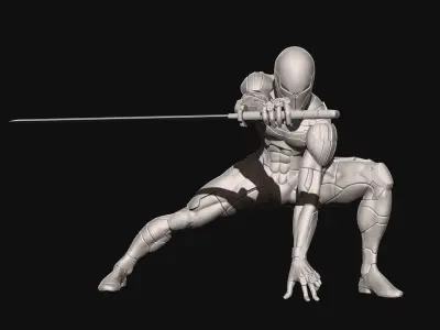Gray Fox from Metal Gear Solid 3D print model