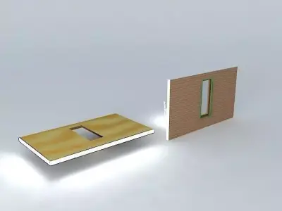 Window cuts into 6 wall by dirvin Free 3D model