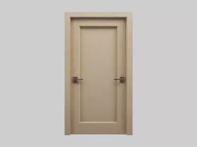 Hollow core door model Low-poly 3D model