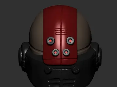 helmet high poly sculpt 3d printable ver 7 3D model 3D model 86