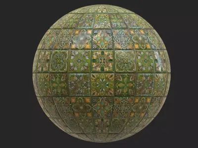 Green Tiles - Texture Texture
