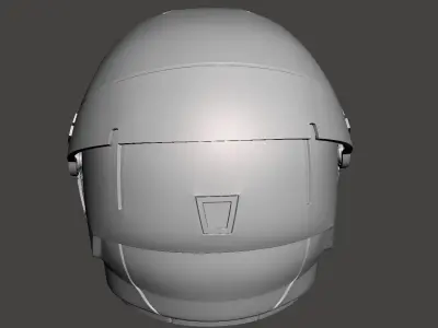 Red hood helmet 3d model for 3d printing  3D print model