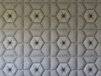 Decorative wall pattern panel 3D model