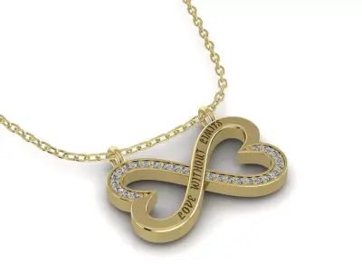 Pendant LOVE WITHOUT LIMITS 3D print model