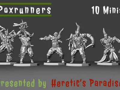 Poxrunners - 10 Minis 3D print model