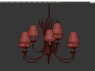 CEILING SILVER SCULPTURE CHELSOM Low-poly 3D model