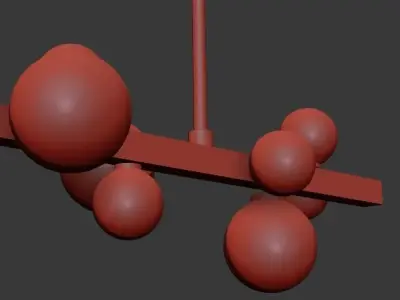 MINI HINSDALE CHANDELIER 3D model