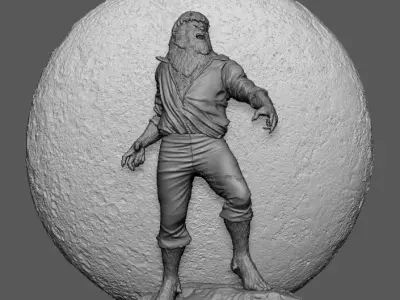 The Wolfman  3D print model