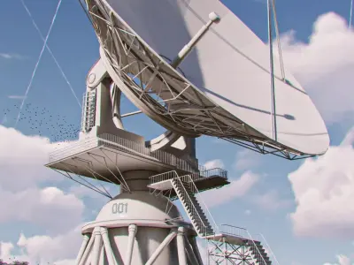 Satellite dish 3D model