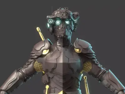 Robot Warrior 3D model buy