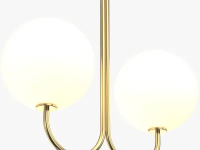 Double Angle Pendant PBR 3D model