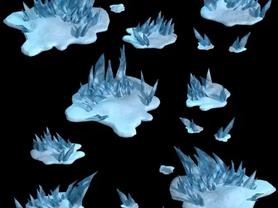 Kunlun Snow Mountain - Snow Thorn 30 3D model